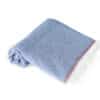 Compact Cotton Towel Large Blue Rolled Out