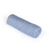 Compact Cotton Towel Large Blue Rolled