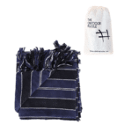 Lightweight Beach Towel With Navy Colour In Carry Bag