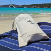 Beach Towel For Sailing With Navy Colour