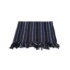 Compact Cotton Towel Large Navy Tones Folded