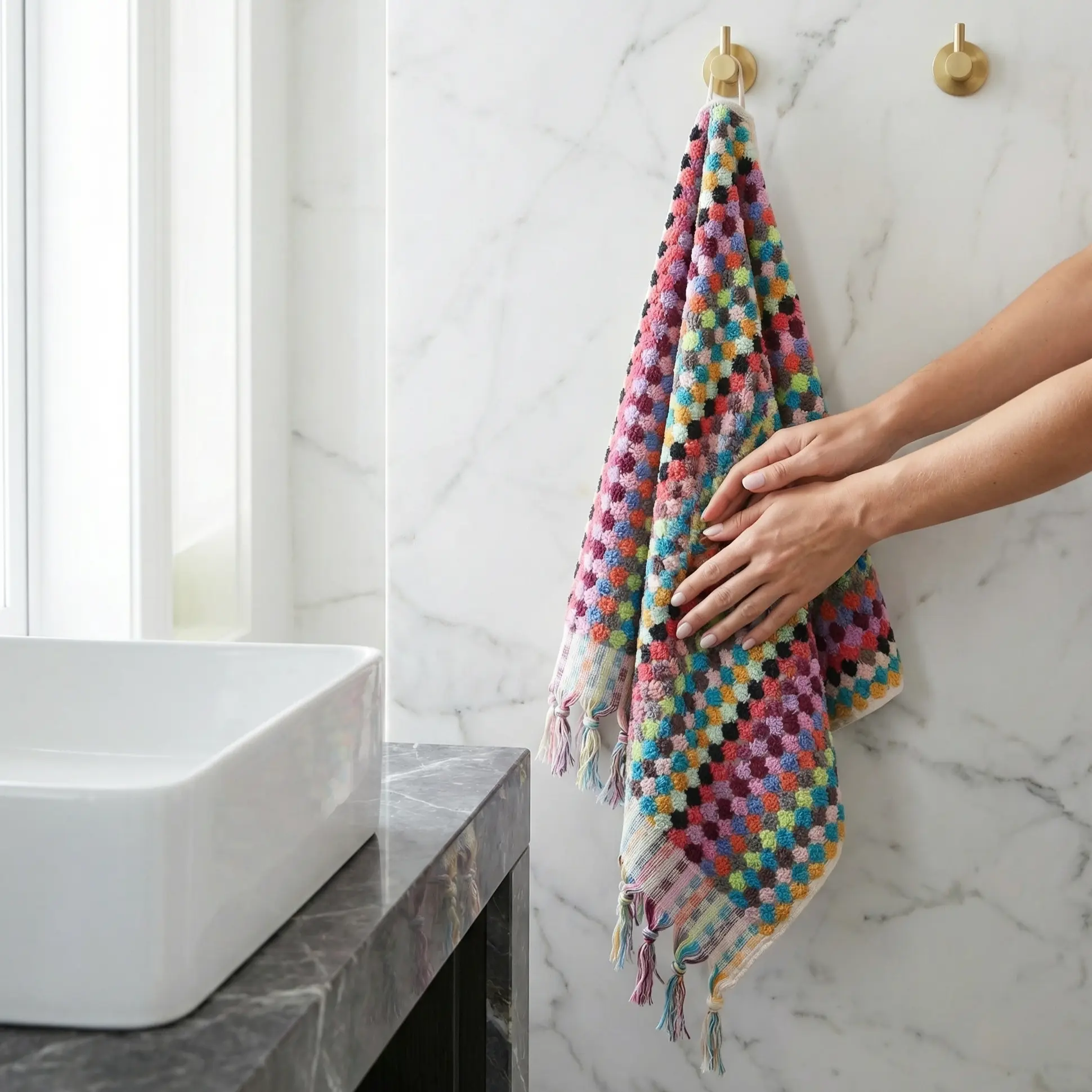 Elegantes Handtuch Aus Baumwolle – Bad Therme Sauna