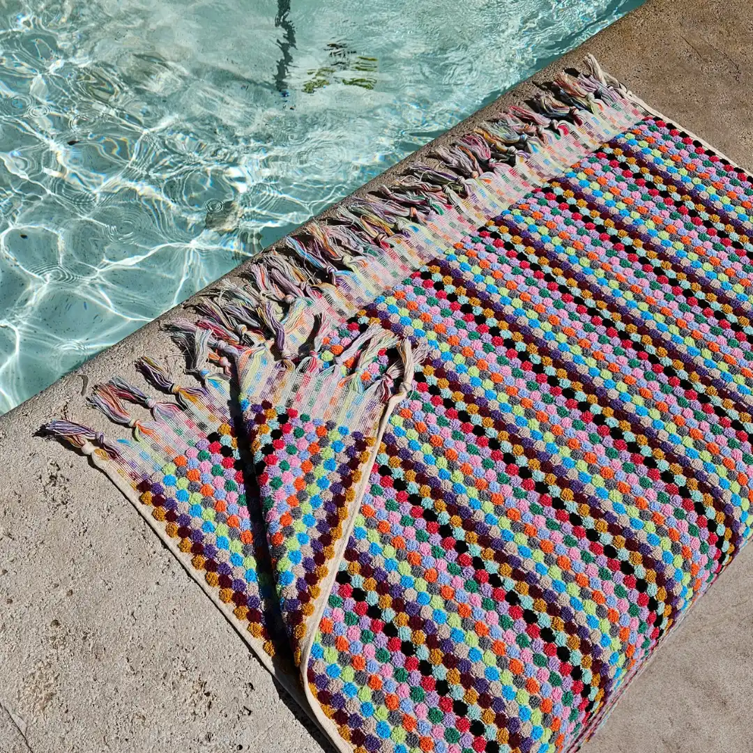 Badetuch Large Bunt für Badezimmer und Outdoors